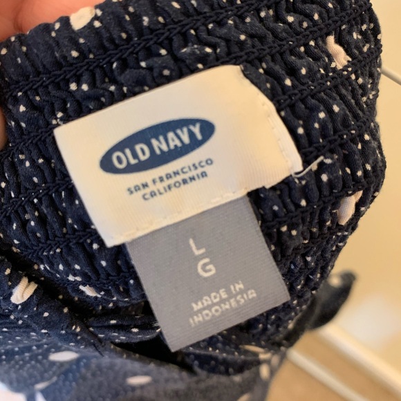 Blue and white polkadot dress with zipper side - Picture 5 of 5